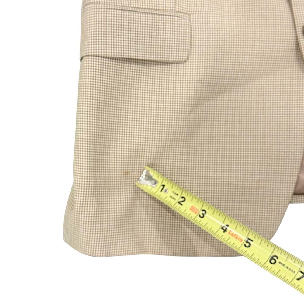 Lauren Ralph Lauren Men's 44R Tan Houndstooth Two-Button Blazer Sport Coat - Picture 8 of 9